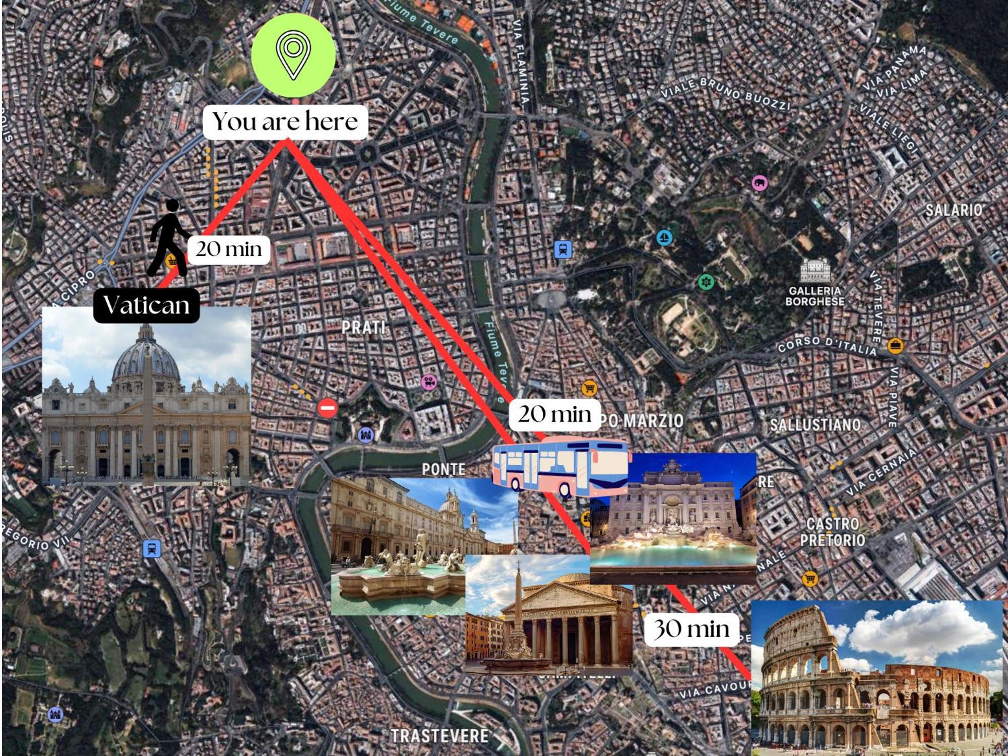 Ottaviano - 10 Min Dal Vaticano ローマ エクステリア 写真